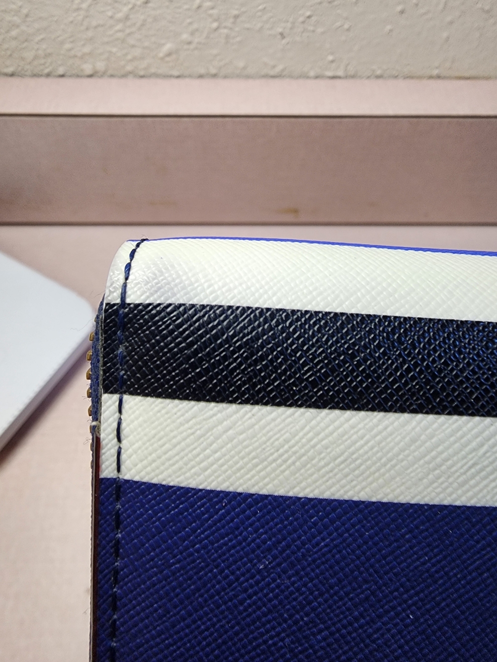 kate spade Laurel Way "Neda" Striped Zip-Around Wristlet - Picture 6 of 10